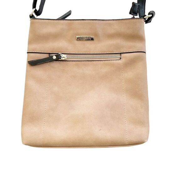 Roots Tan Leather Crossbody Bag - Picture 3 of 6